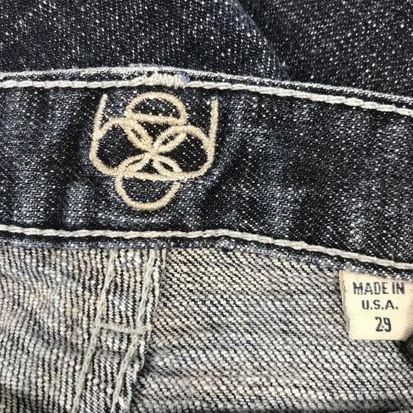 Bebe Carmen 5 Pocket Bootcut Jeans, Blue, 29 - Picture 5 of 8